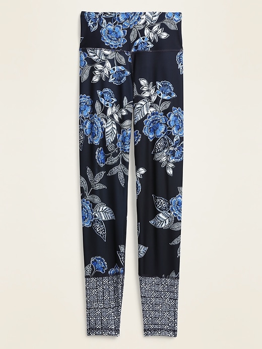 View large product image 1 of 1. High-Waisted Elevate 7/8 Floral-Print Leggings