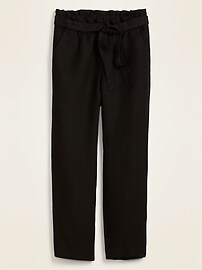 パンツ 90s USA label navy linen tencel slacks パンツ 90s USA label navy linen tencel slacks 90's Straight