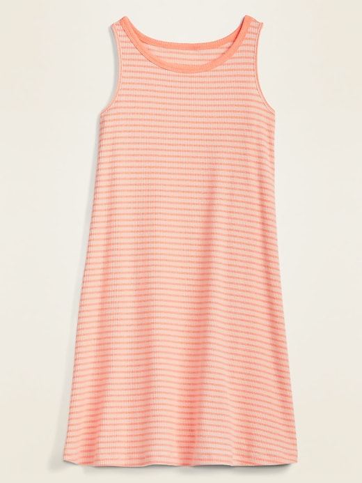 View large product image 1 of 1. Sleeveless Rib-Knit Swing Dress for Girls