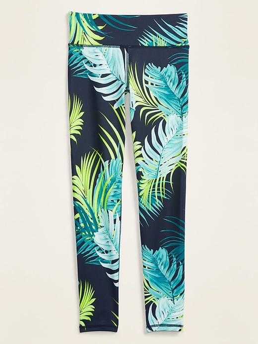 View large product image 1 of 1. Mid-Rise Elevate Printed Go-Dry Performance Leggings for Girls