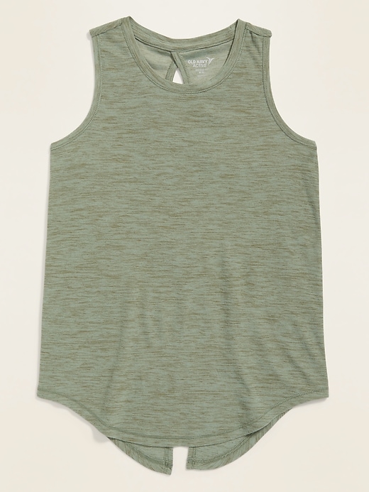 View large product image 1 of 2. Ultra-Soft Breathe ON Tie-Back Tank for Girls