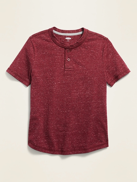 View large product image 1 of 1. Jersey-Knit Henley For Boys