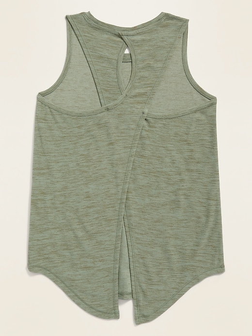 View large product image 2 of 2. Ultra-Soft Breathe ON Tie-Back Tank for Girls