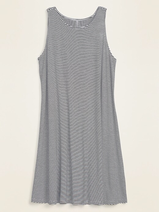 View large product image 1 of 1. Sleeveless Plus-Size Jersey Swing Dress