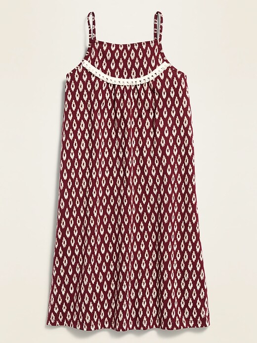 View large product image 1 of 1. Printed Sleeveless Square-Neck Dress for Girls