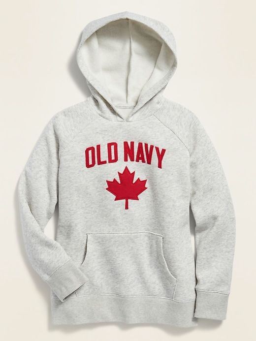 View large product image 1 of 1. Canada Logo-Graphic Pullover Hoodie for Girls