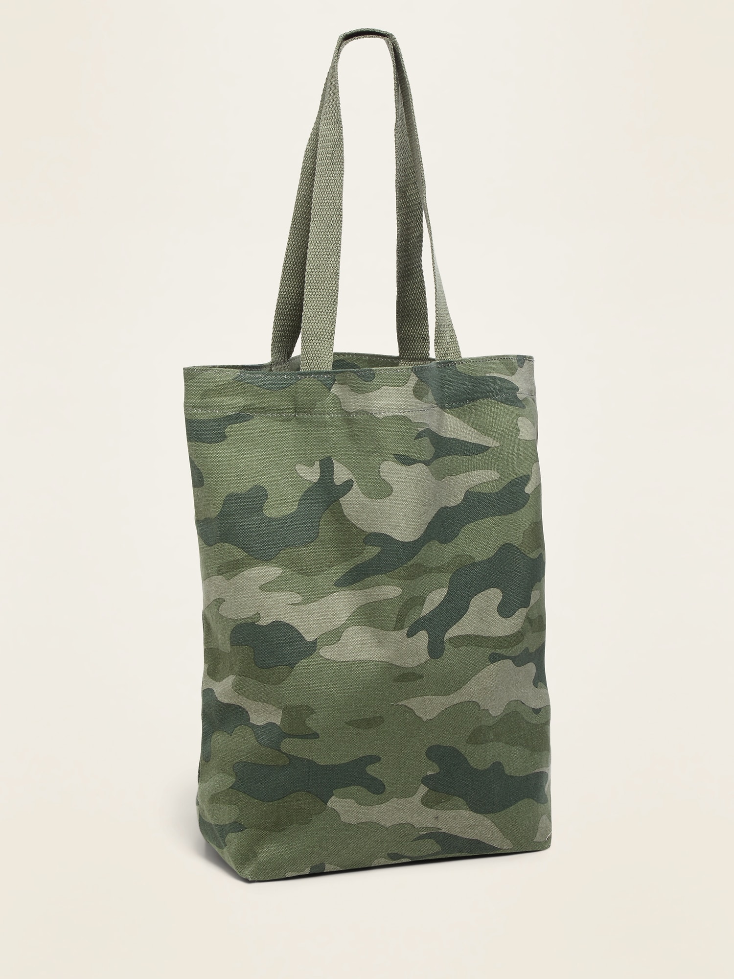 canvas camo tote