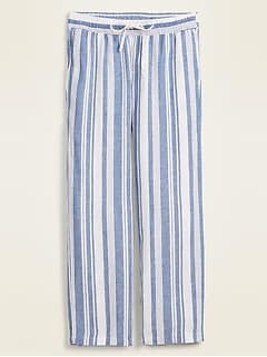 old navy striped linen pants