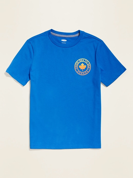 Voir une image plus grande du produit 1 de 1. T-shirt avec imprimé sur le thème du Canada pour garçon