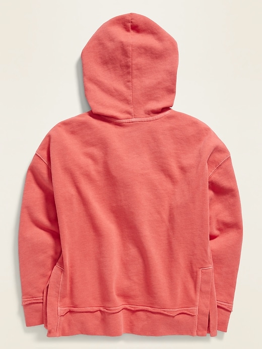 View large product image 2 of 3. Garment-Dyed French Terry Zip Hoodie for Girls