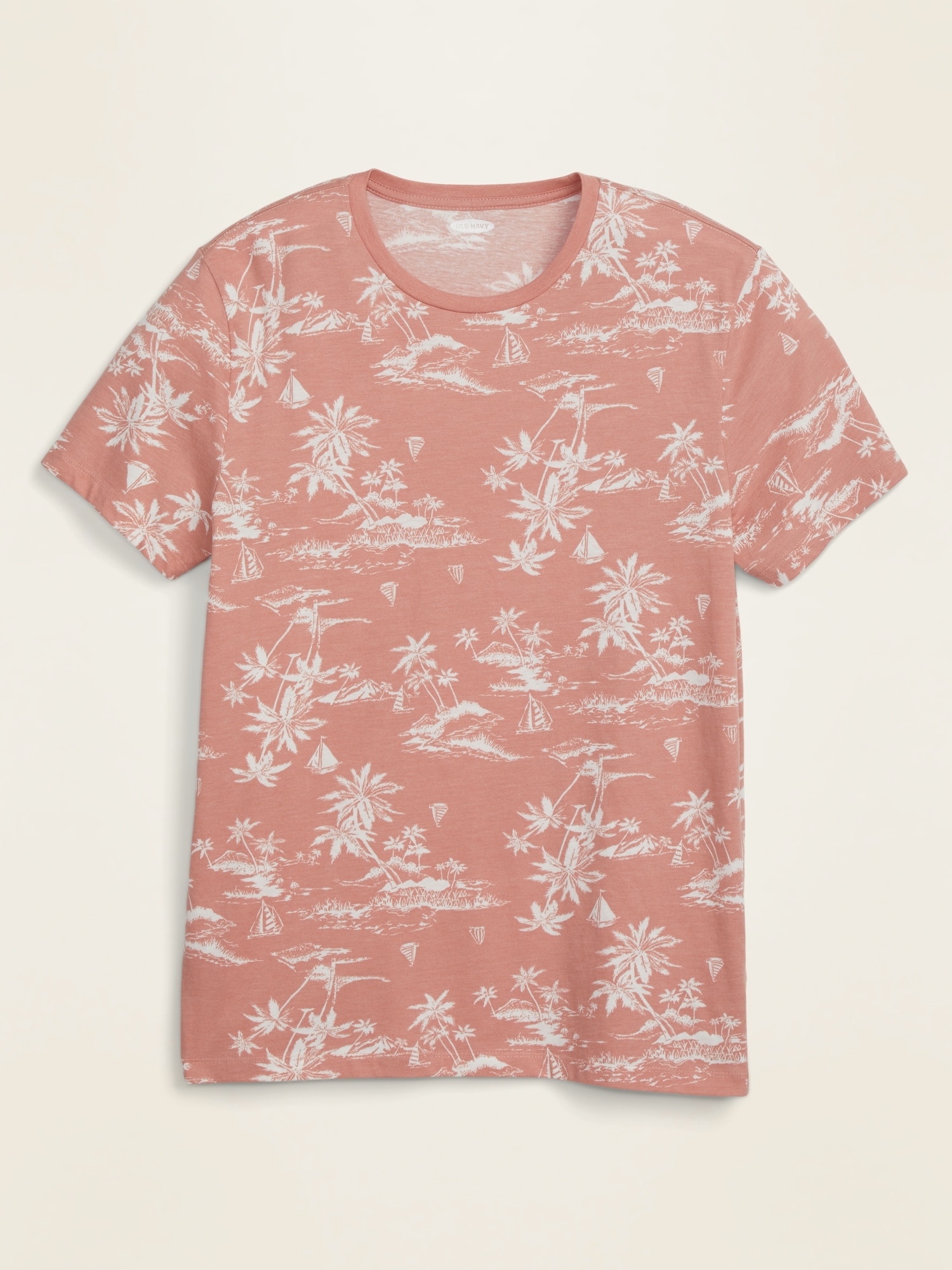 Soft-Washed Printed Crew-Neck T-Shirt for Men