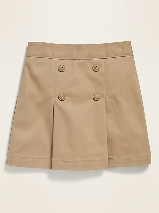 View large product image 1 of 1. School Uniform Pleated Twill Skort for Girls