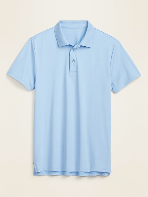 View large product image 1 of 1. Luxe Dry-Quick Built-In Flex Short-Sleeve Polo