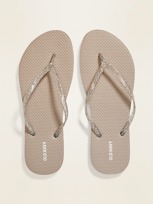 View large product image 1 of 1. Glitter Flip-Flops