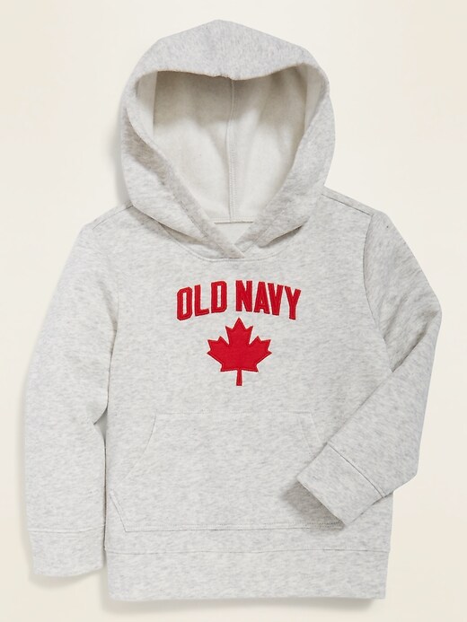 View large product image 1 of 1. Canadiana Logo Pullover Hoodie for Toddler Girls
