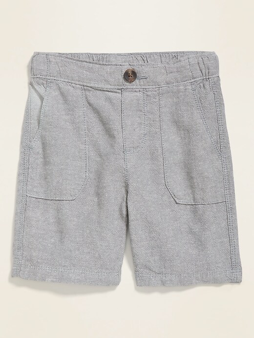View large product image 1 of 1. Linen-Blend Shorts for Toddler Boys