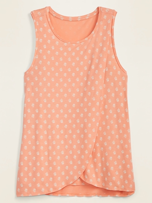 View large product image 1 of 1. Maternity Cross-Front Sleeveless Nursing Tank