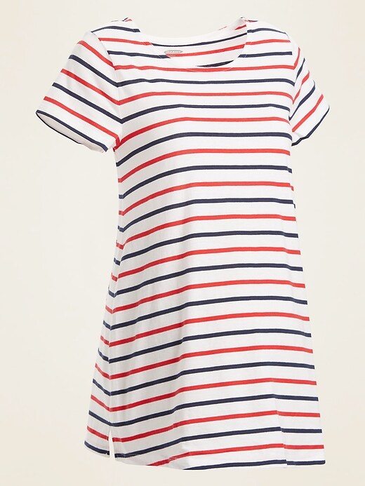 View large product image 1 of 1. Maternity Mariner-Stripe Tee