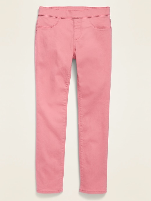 View large product image 1 of 1. Pull-On Skinny Pop-Color Jeans for Girls