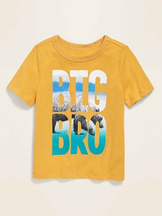 View large product image 1 of 1. Puff-Print Graphic Crew-Neck Tee for Toddler Boys