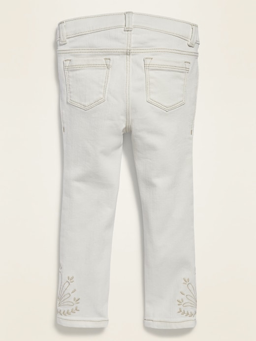 View large product image 2 of 2. Ballerina Embroidered-Hem Skinny Jeggings for Toddler Girls