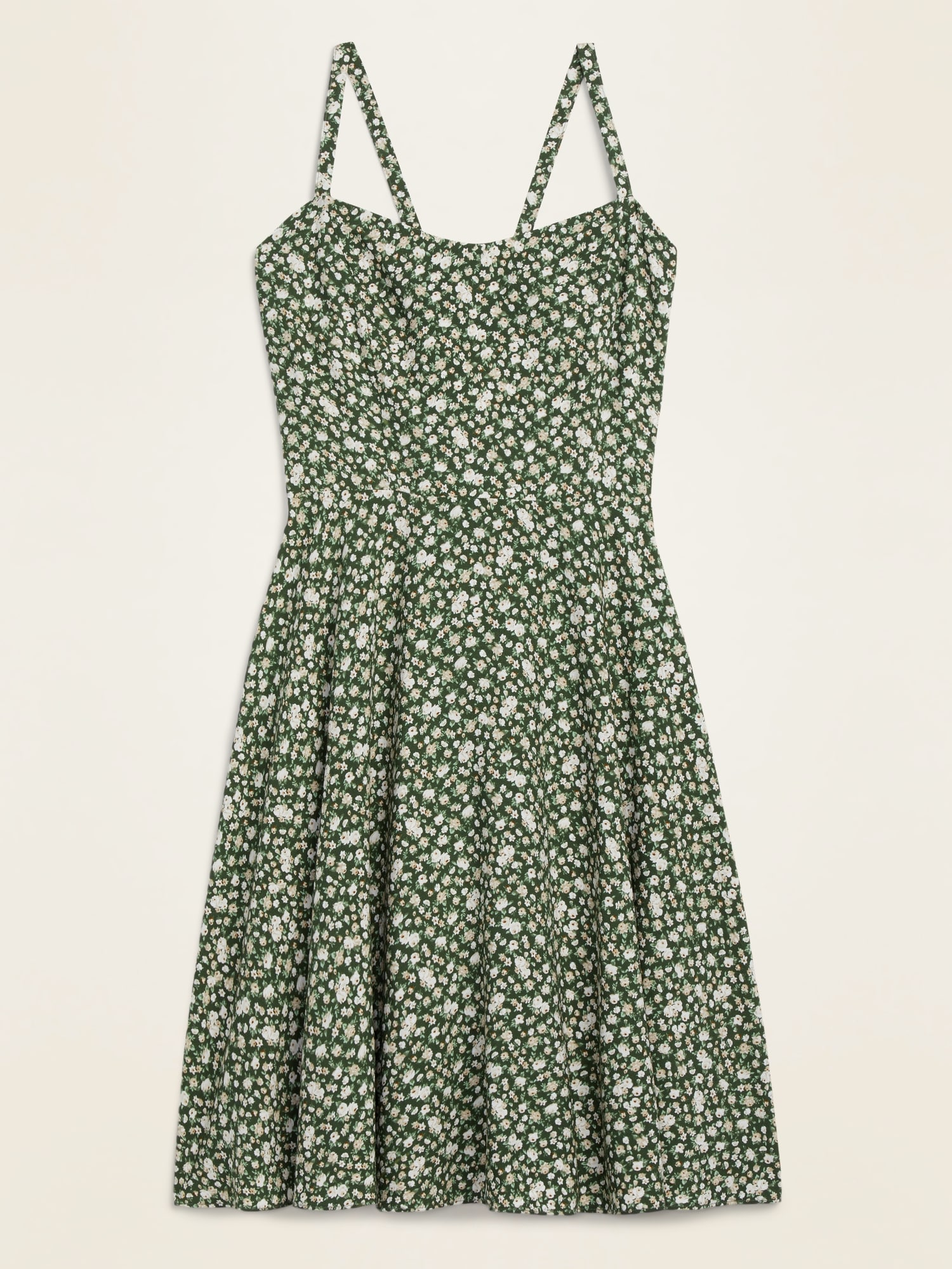 old navy green floral dress