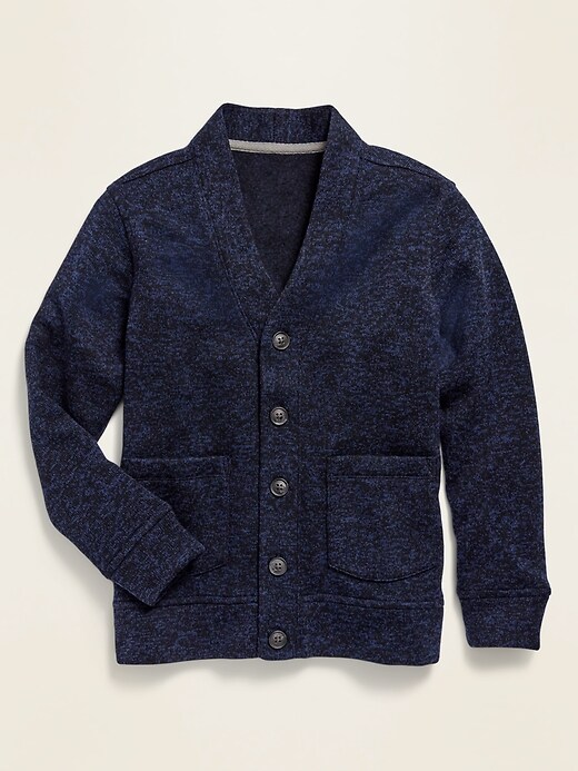 View large product image 1 of 1. Uniform Sweater-Fleece Cardigan For Boys