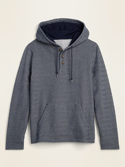 View large product image 1 of 1. Baja Henley Pullover Hoodie