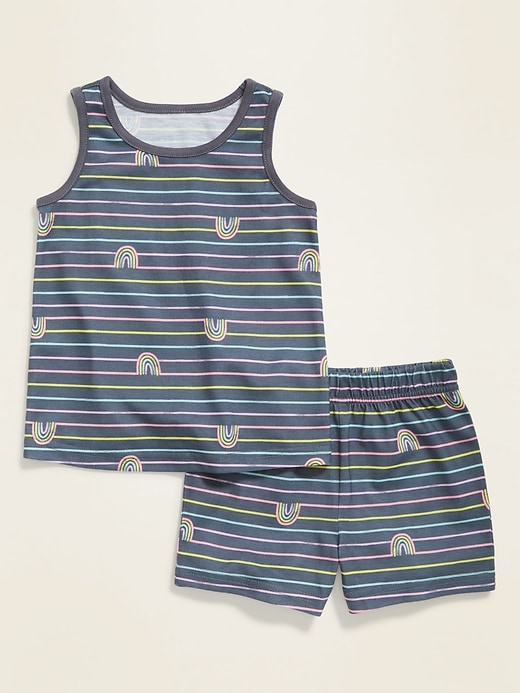 View large product image 1 of 1. Pajama Tank Top & Shorts Set for Toddler & Baby