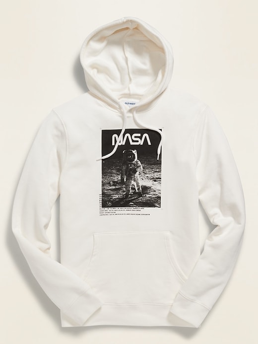 Image number 1 showing, NASA&#174 Lunar Landing Graphic Gender-Neutral Pullover Hoodie and Women