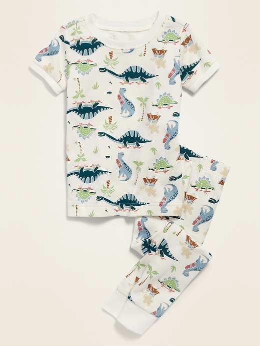 Voir une image plus grande du produit 1 de 1. Pyjama à motif de dinosaure pour tout-petit et bébé