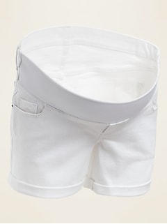 white shorts 5 inch inseam