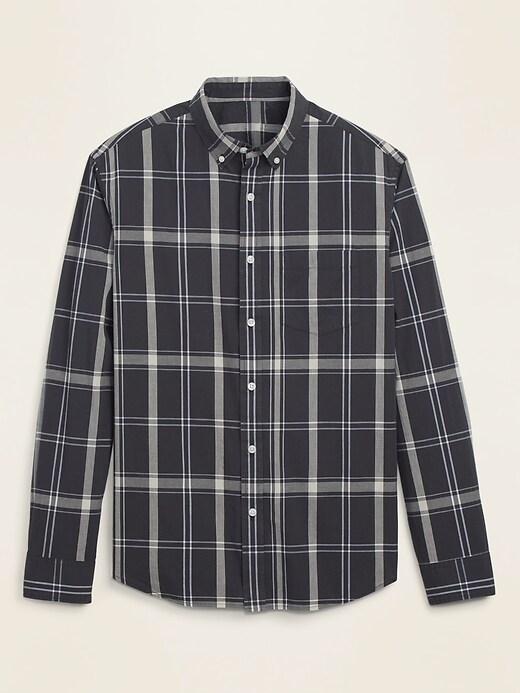 View large product image 1 of 1. Regular-Fit Built-In Flex Plaid Everyday Shirt