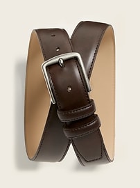 Image number 1 showing, Faux-Leather Belt
