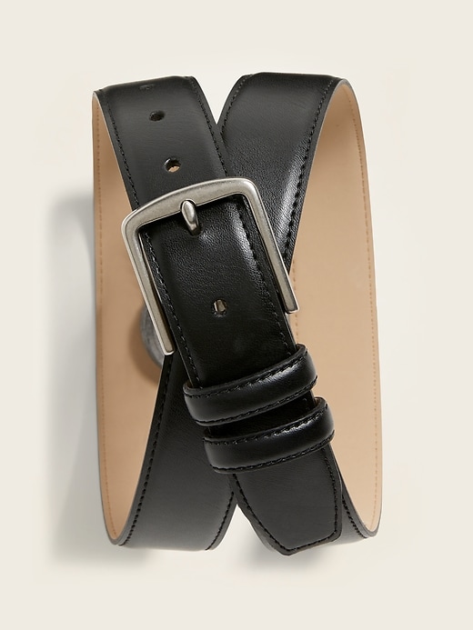 View large product image 1 of 1. Faux-Leather Belt