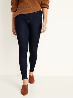 mid rise black jeggings