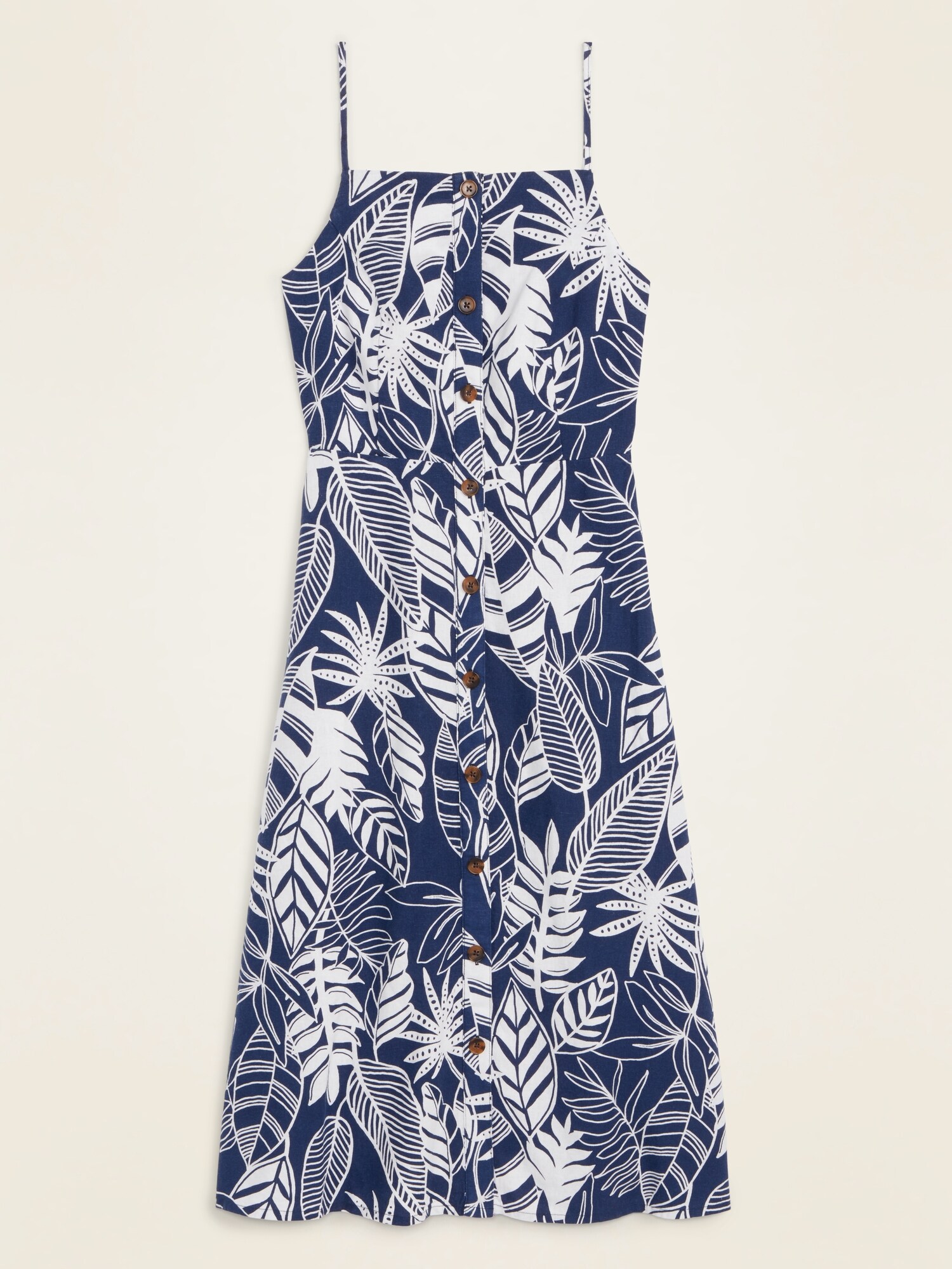 button up cami midi dress