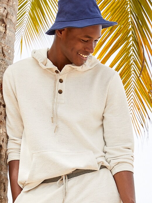 Henley pullover hoodie sale