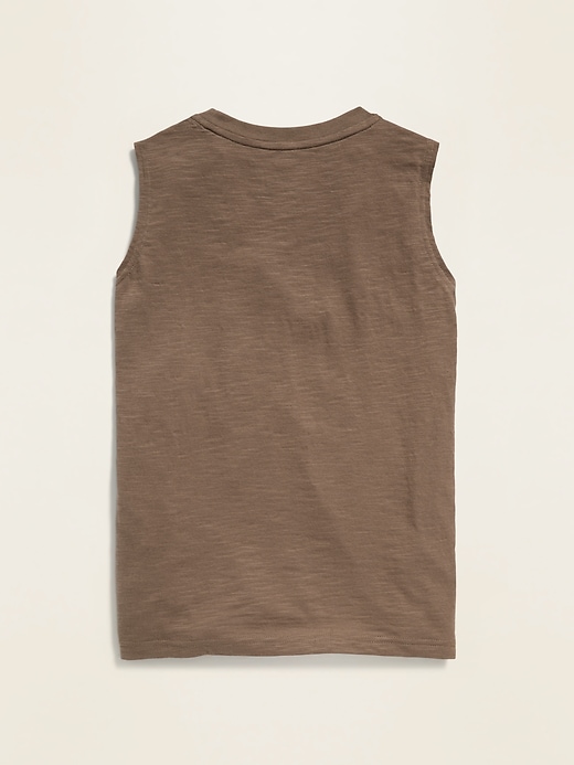 View large product image 2 of 3. Graphic Slub-Knit Muscle Tank Top For Boys