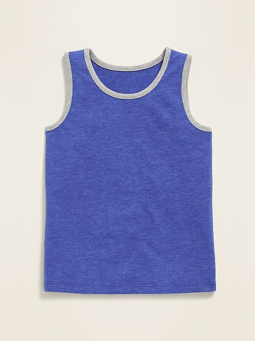 View large product image 1 of 2. Ringer Tank Top for Toddler Boys