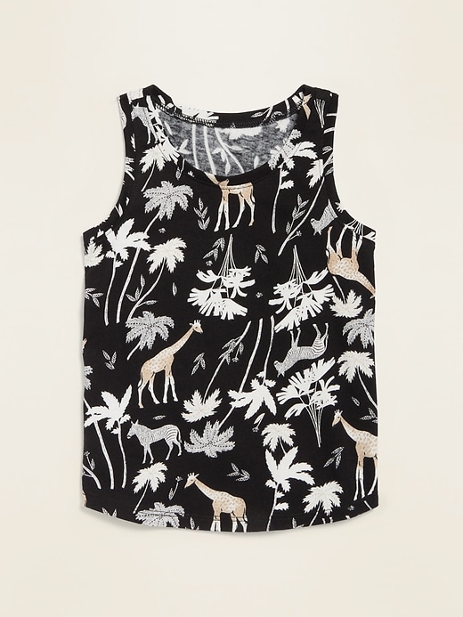 View large product image 1 of 1. Printed Jersey Tank Top for Toddler Girls