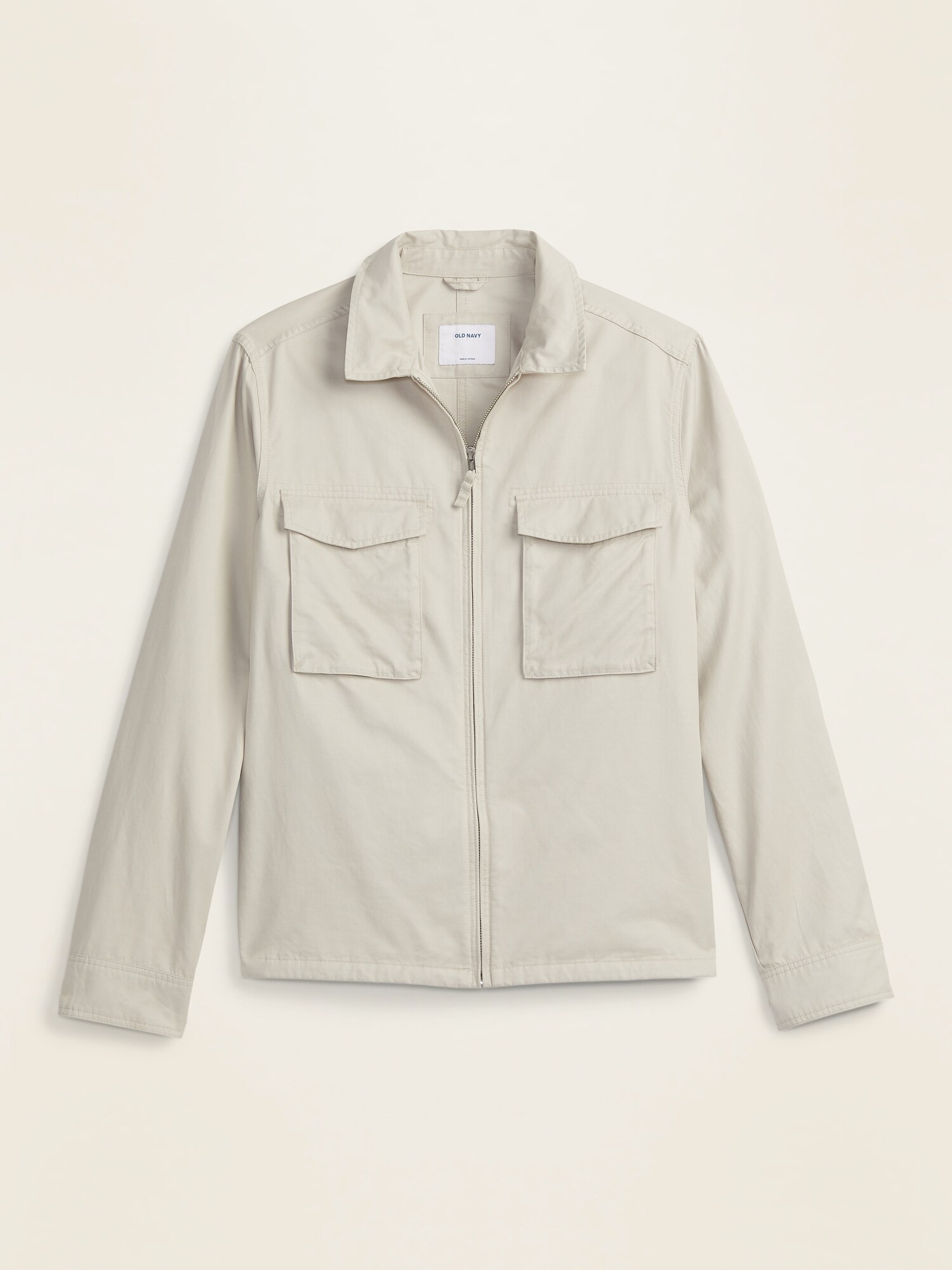 Twill Utility Zip Jacket for Men Old Navy