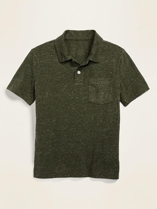 View large product image 1 of 1. Jersey Chest-Pocket Polo For Boys