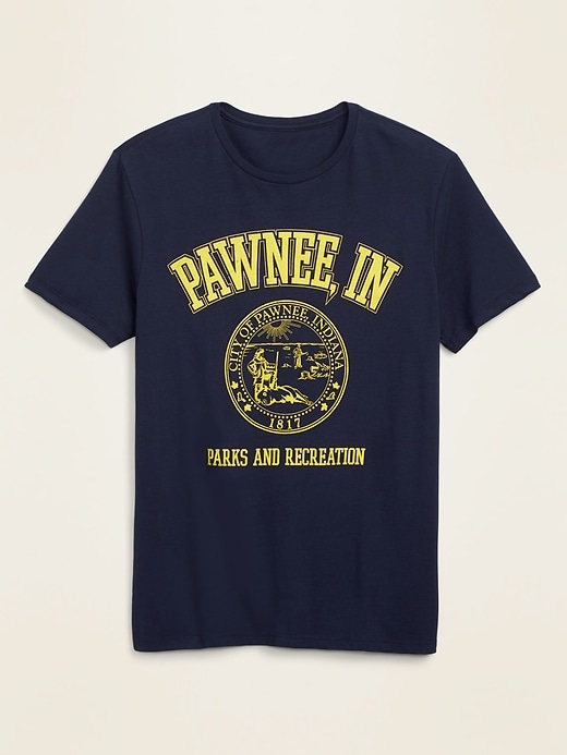 Voir une image plus grande du produit 1 de 1. T-shirt unisexe « Pawnee, IN » Parks and RecreationMC pour homme et femme