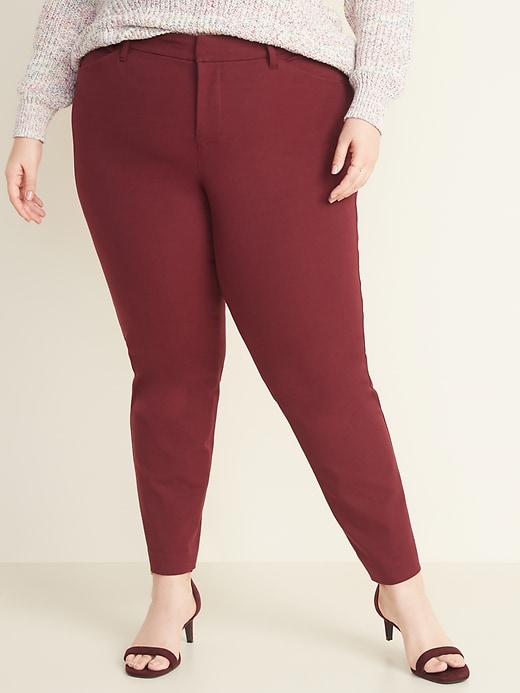 View large product image 2 of 2. High-Waisted Secret-Smooth Pockets Plus-Size Pixie Pants