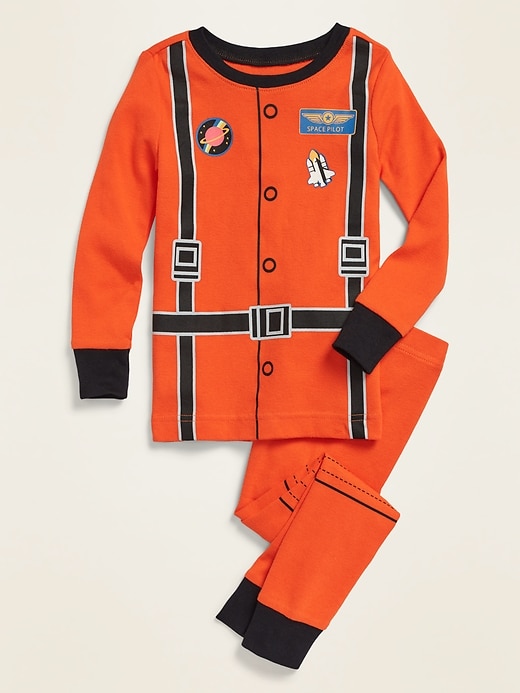 View large product image 1 of 1. Unisex Astronaut Costume Pajama Set for Toddler & Baby
