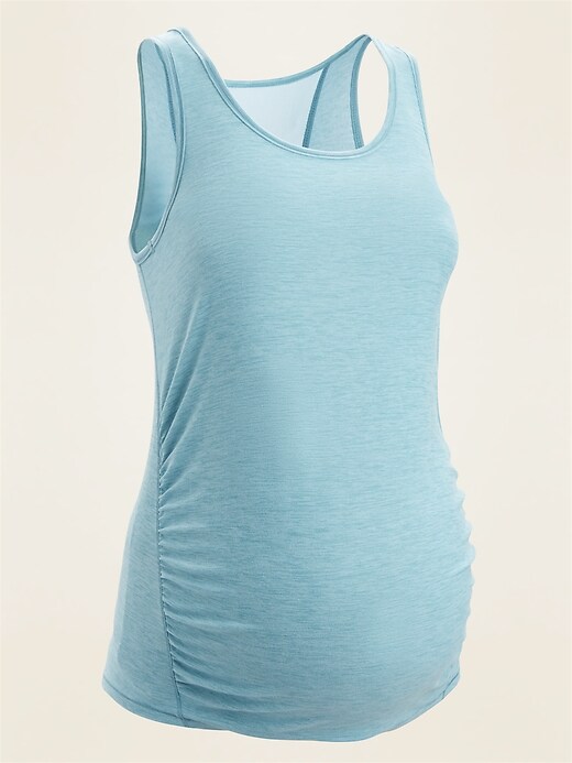 View large product image 1 of 2. Maternity Breathe ON Mesh-Back Tank Top