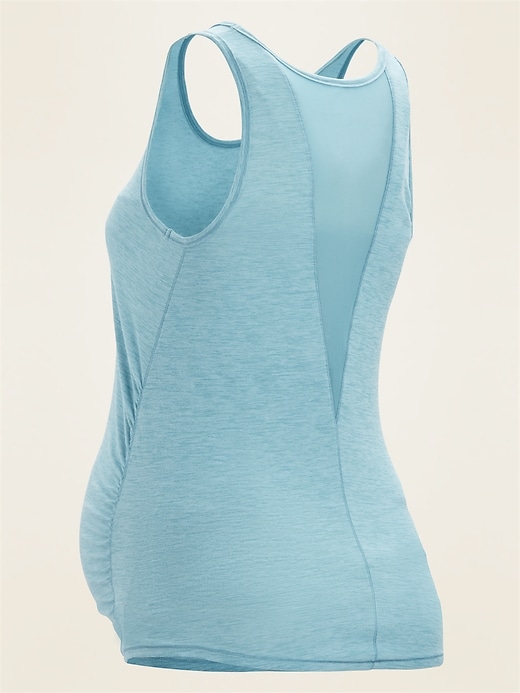 View large product image 2 of 2. Maternity Breathe ON Mesh-Back Tank Top