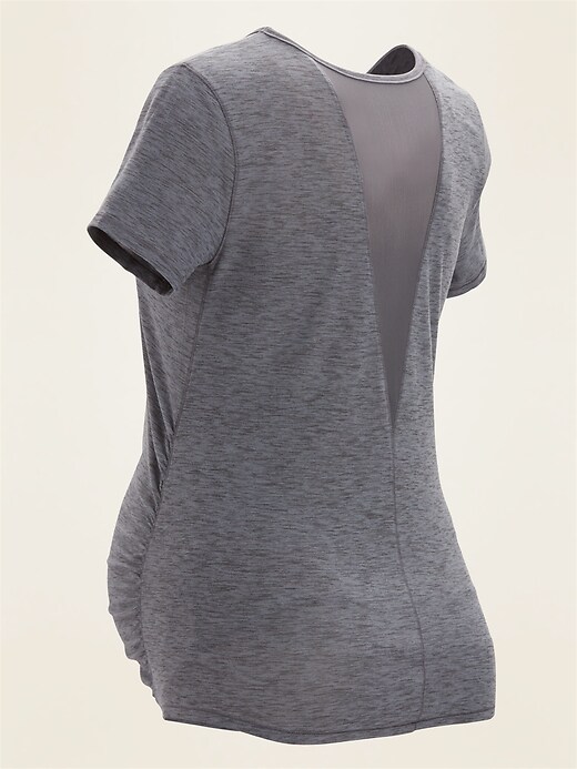 View large product image 2 of 2. Maternity Breathe ON Mesh-Back Tee