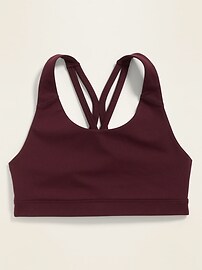 View large product image 3 of 3. Medium Support PowerPress Strappy Sports Bra for Women XS-XXL